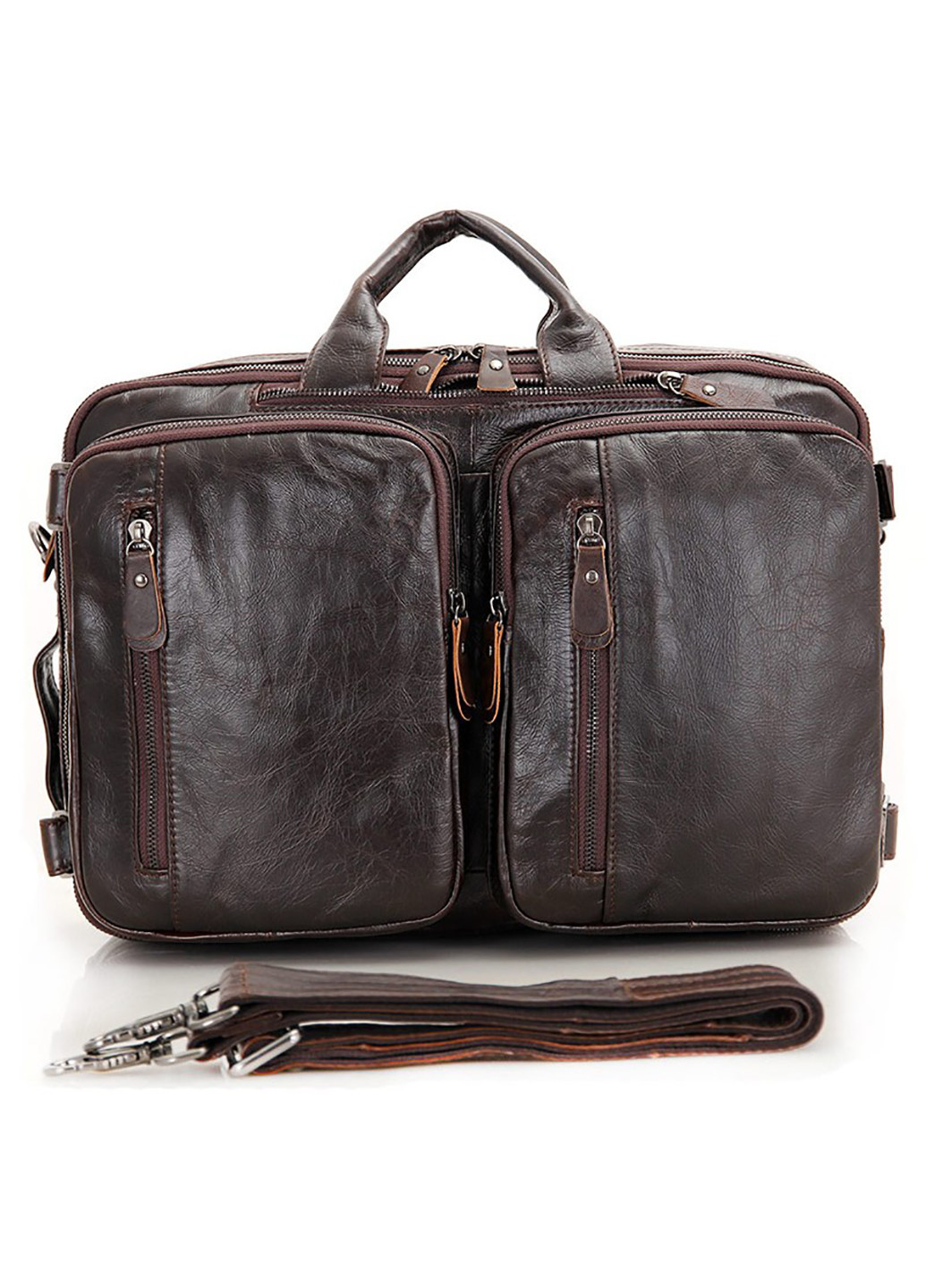 Чоловіча шкіряна сумка 38х27х15 см Vintage (229459333)