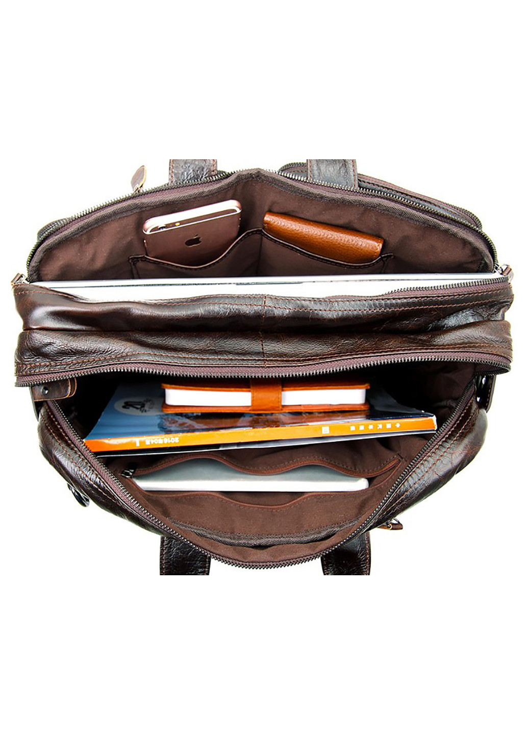 Чоловіча шкіряна сумка 38х27х15 см Vintage (229459333)