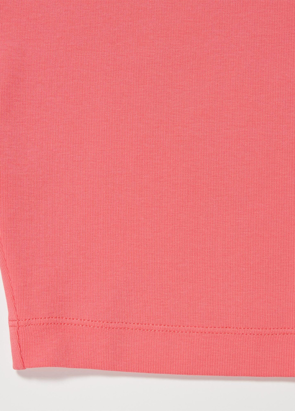 Розовая женская футболка-поло Uniqlo однотонная