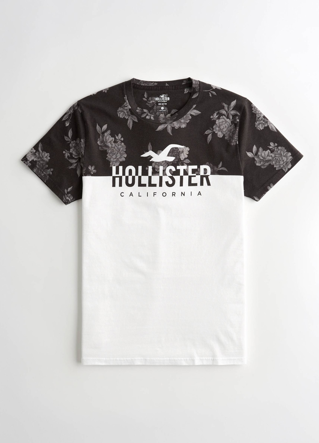 Белая футболка Hollister