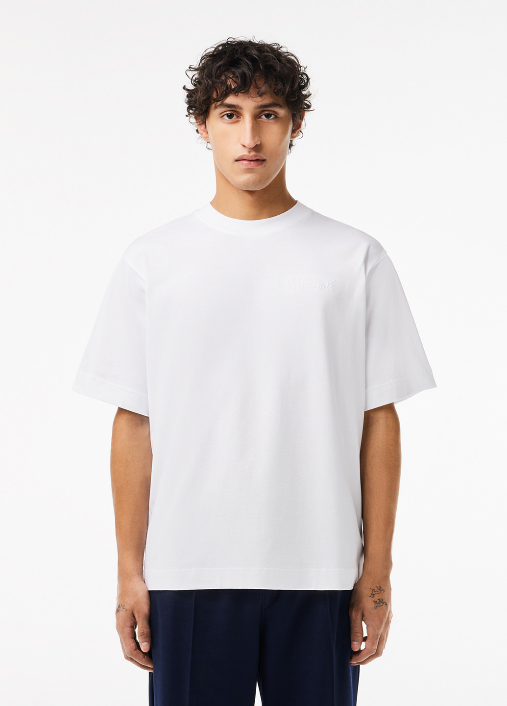 Біла футболка Lacoste