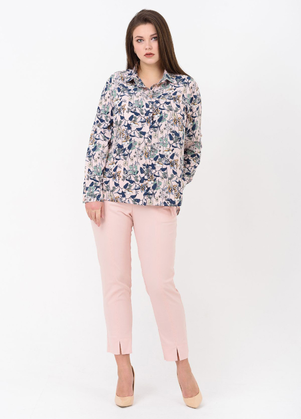 Светло-розовая демисезонная блуза RicaMare