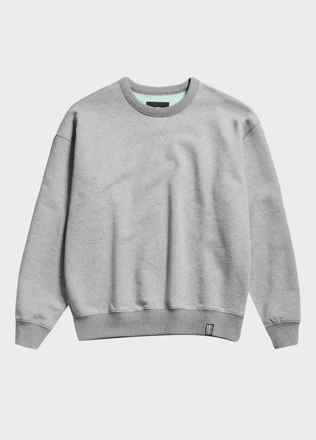 Серый свитшот G-Star Raw однотонный без декора (306729703)