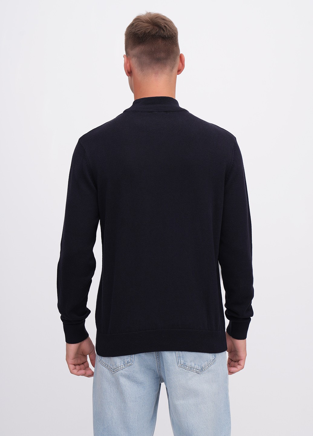 Темно-синій демісезонний светр джемпер EQUILIBRI