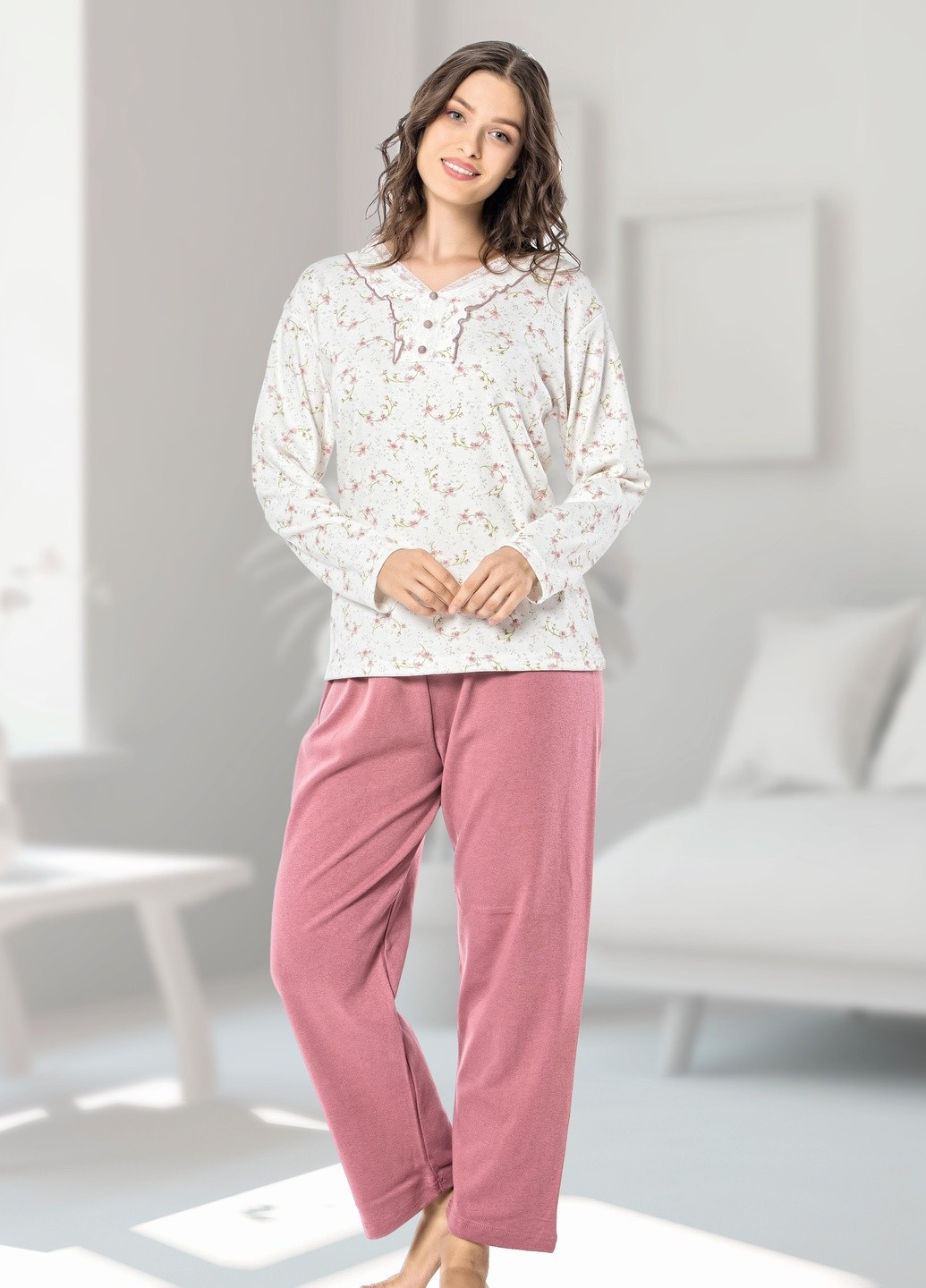Фіолетова всесезон комплект (світшот, штани) Glisa Pijama