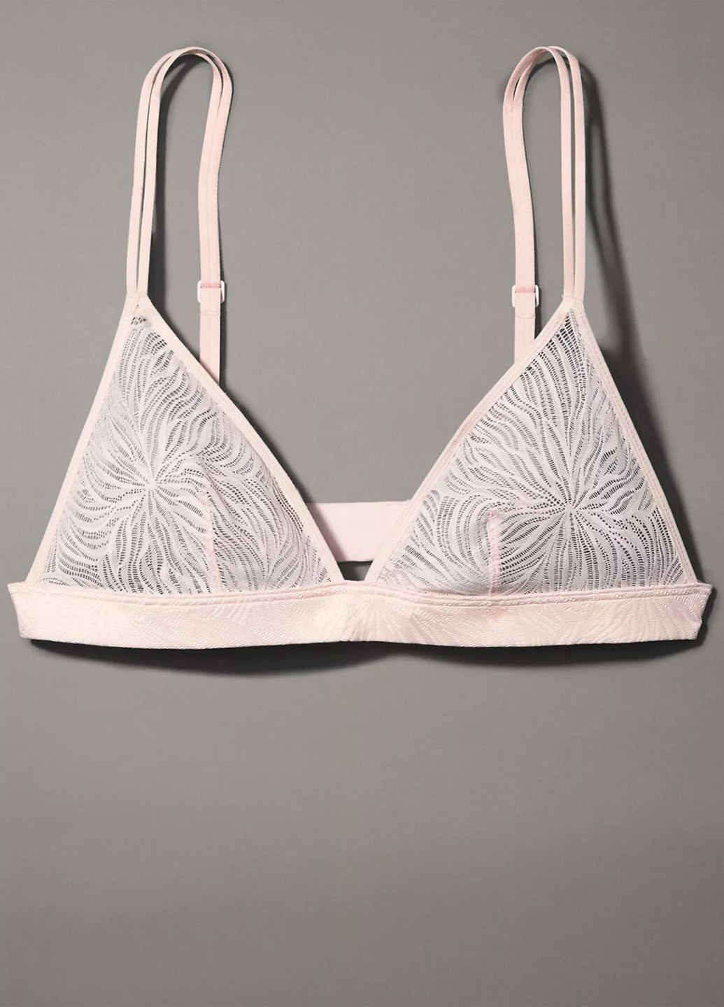 Светло-розовый демисезонный комплект (бюстгальтер, трусики) Calvin Klein