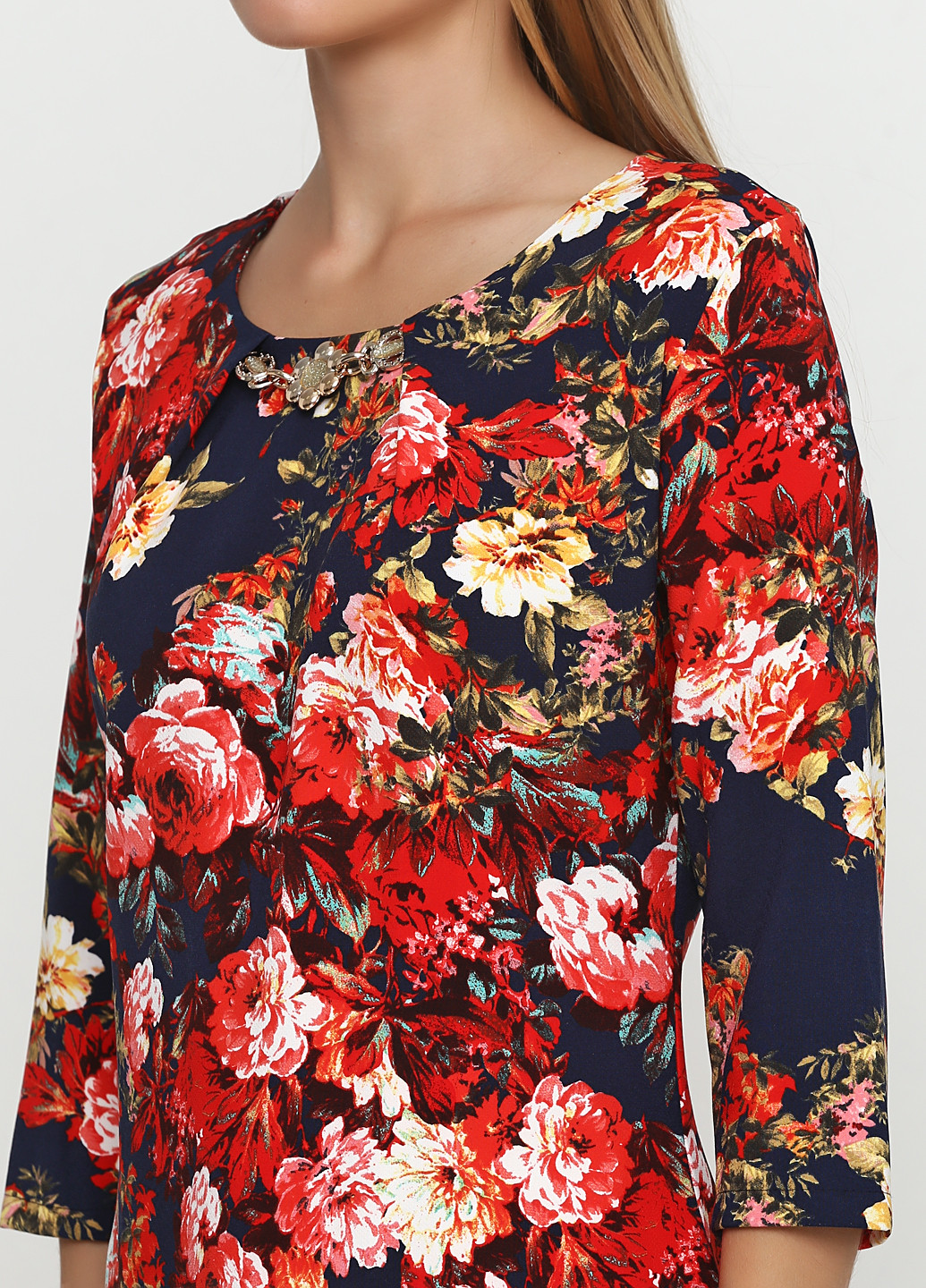 Комбинированное кэжуал платье Imperial с цветочным принтом