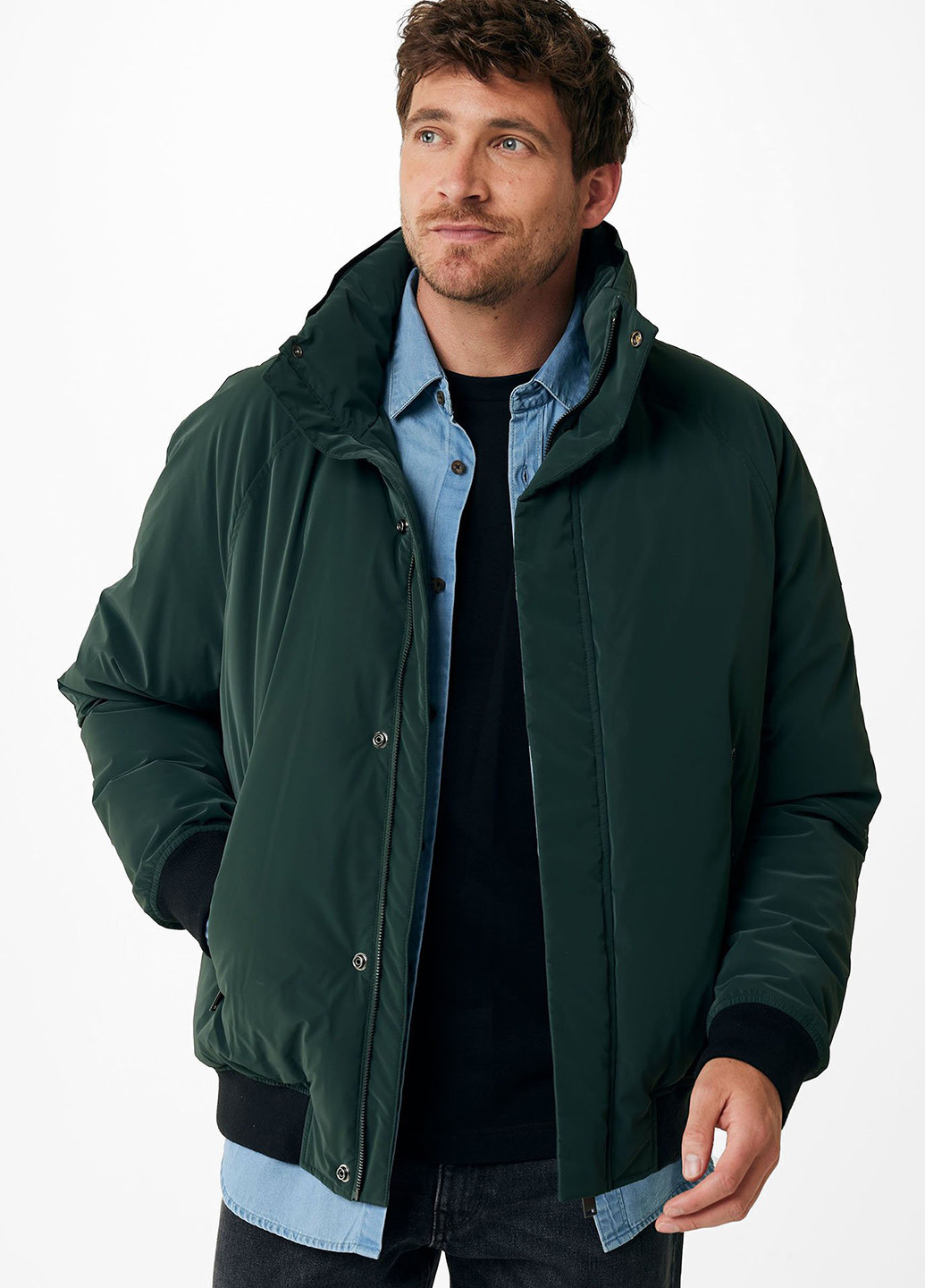 Зеленая демисезонная куртка Mexx