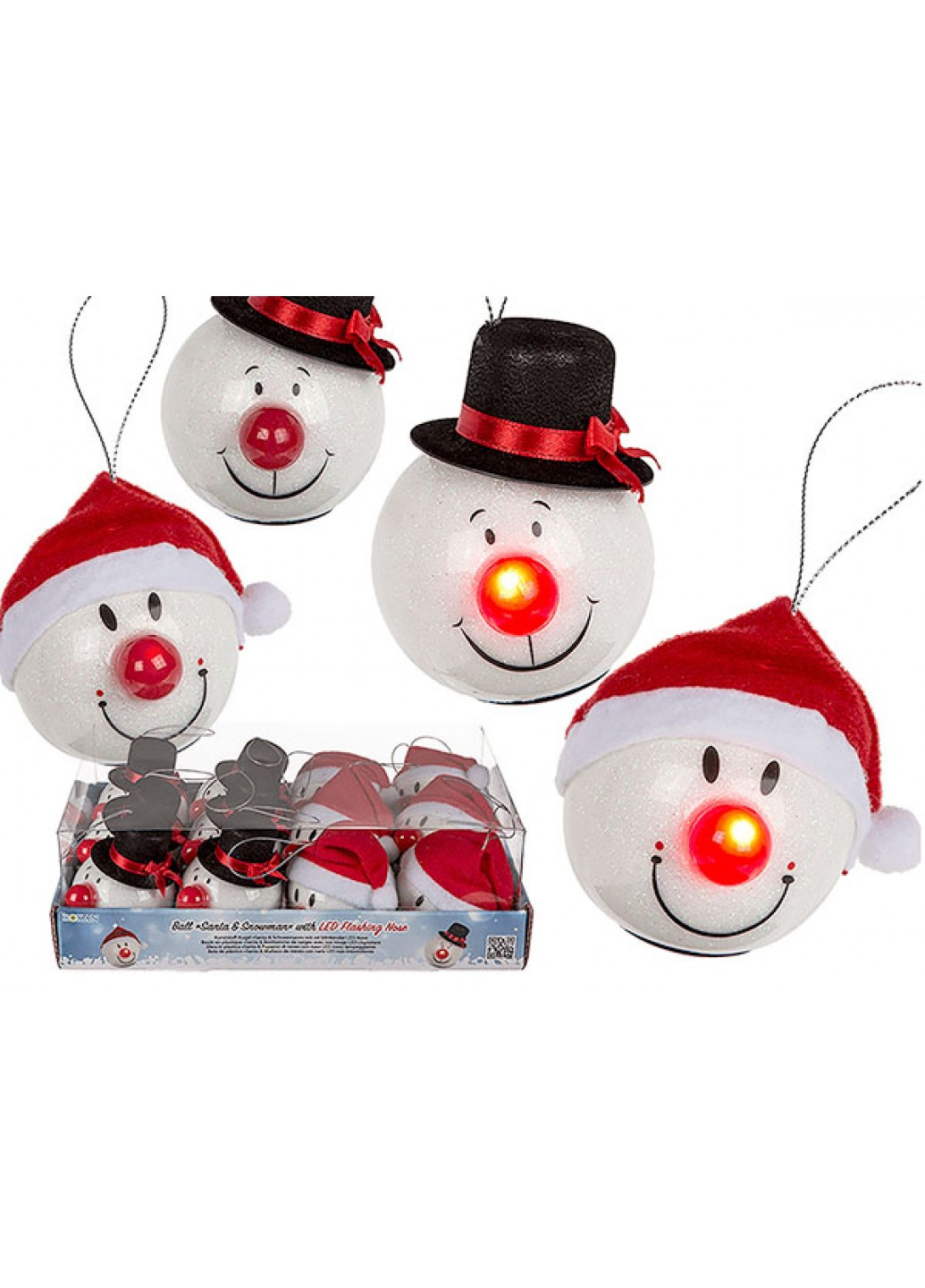 Шар "Santa & Snowman" LED OOTB (204105397)