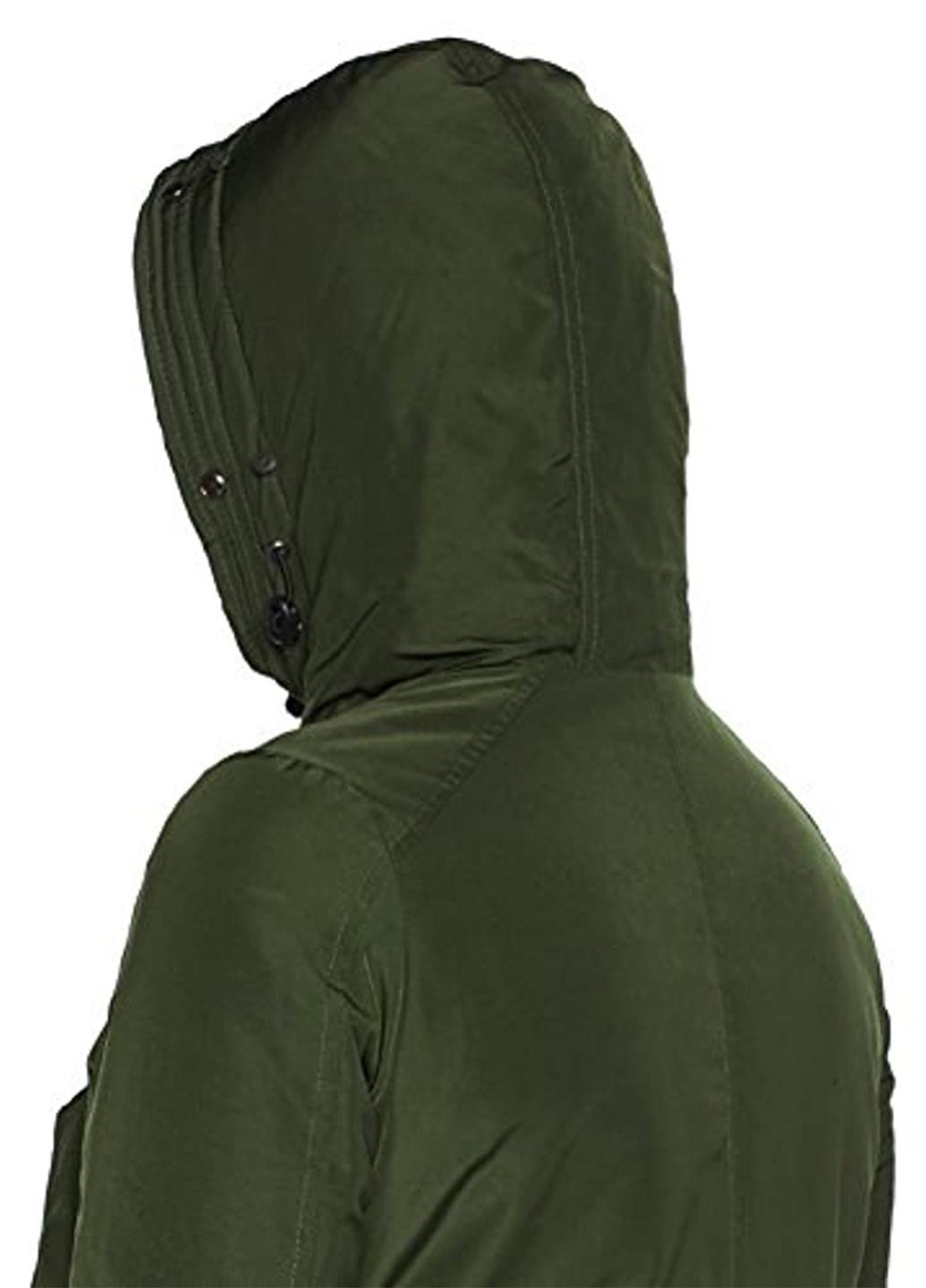 Темно-зеленая демисезонная куртка LTB