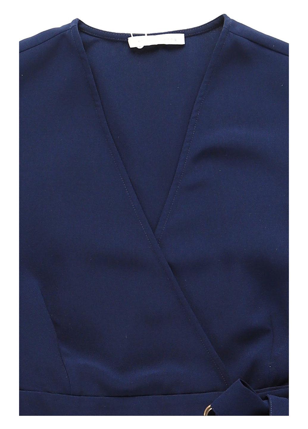 Темно-синя кежуал сукня на запах MINT&BERRY однотонна