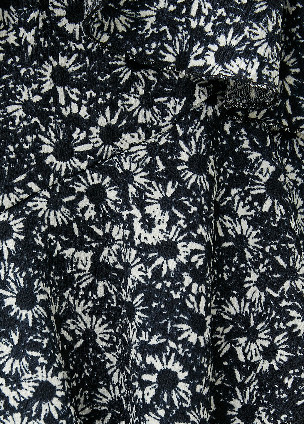 Комбинезон KOTON комбинезон-шорты цветочный чёрный кэжуал полиэстер