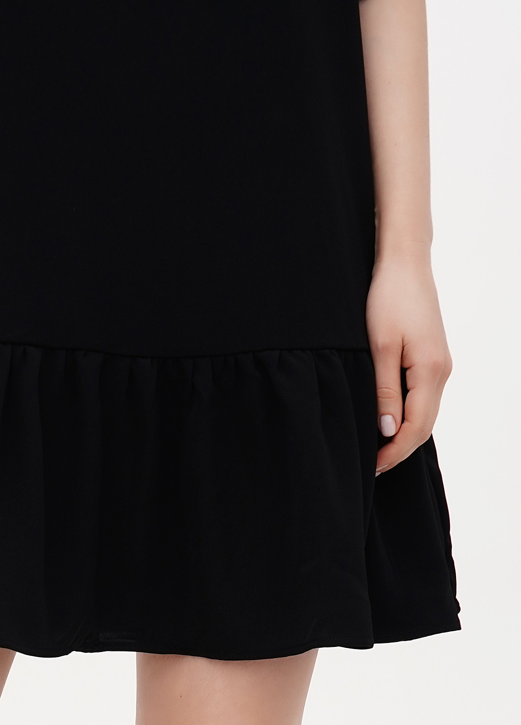 Чорна кежуал сукня кльош, оверсайз House однотонна