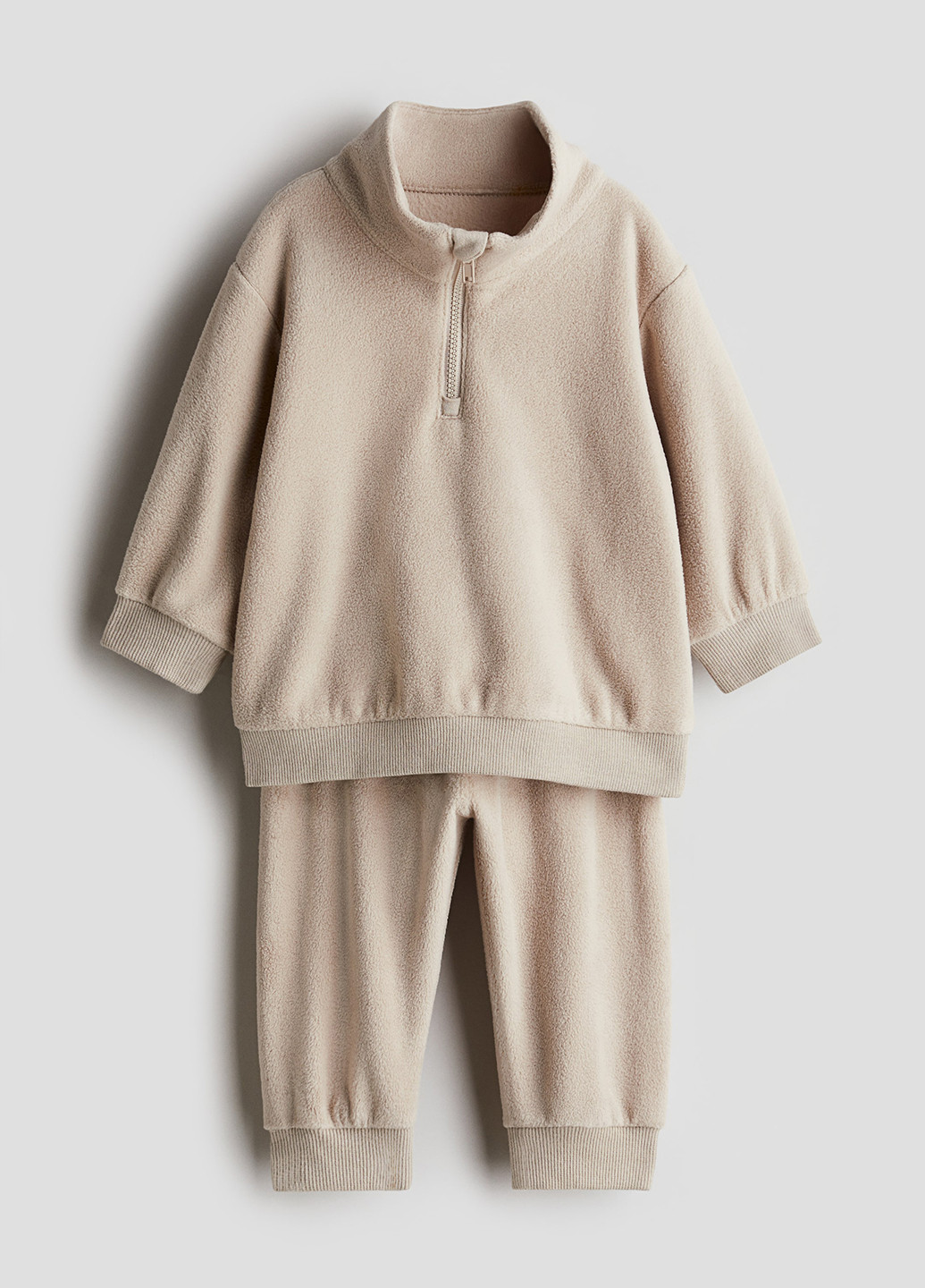 Бежевый демисезонный костюм (свитшот, брюки) брючный H&M