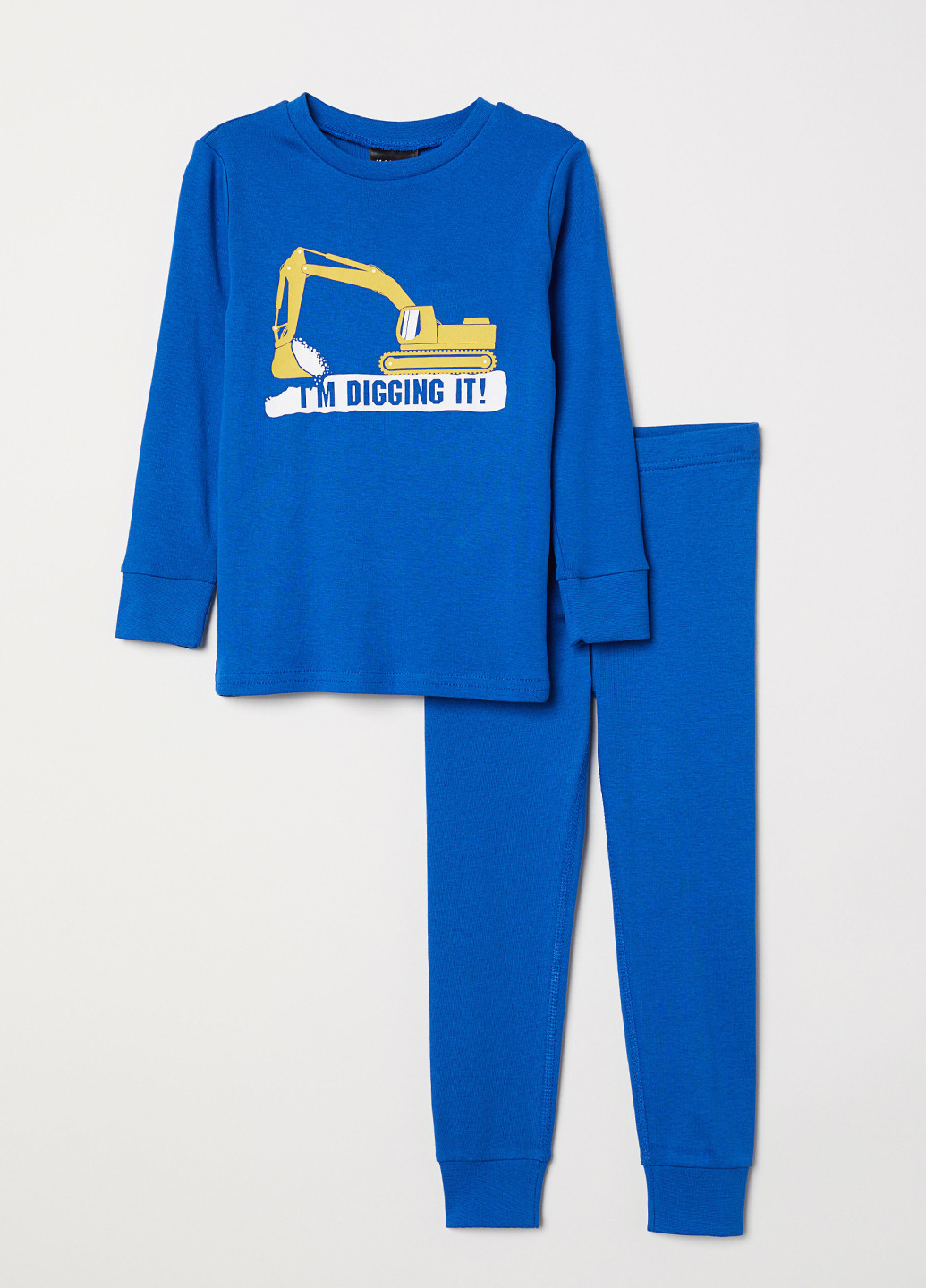 Синяя всесезон пижама (лонгслив, лосины) H&M