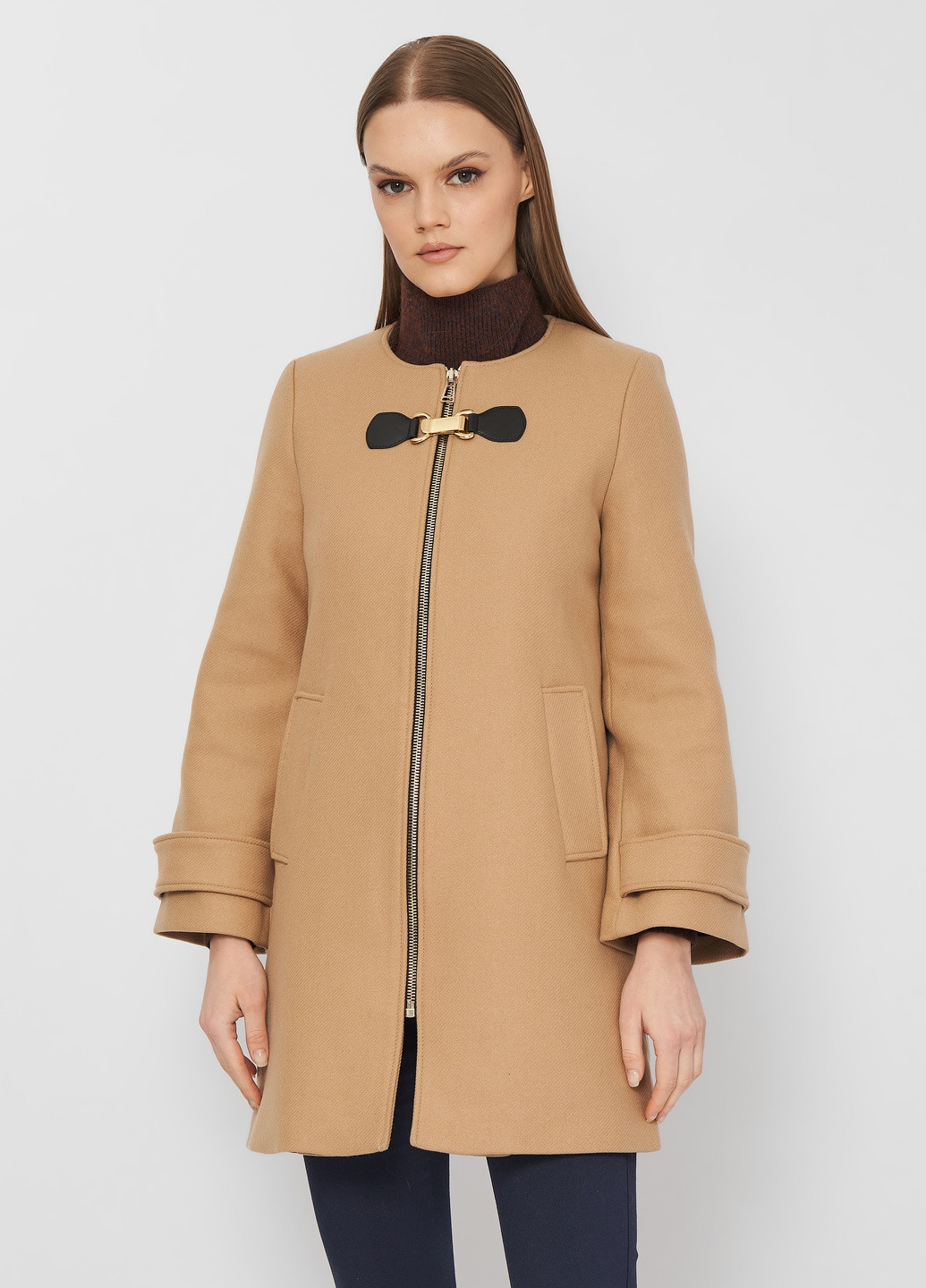 Бежеве демісезонне Пальто Zara