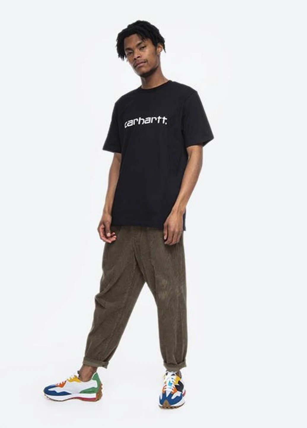 Чорна футболка i029915 Carhartt S/S Script T-Shirt