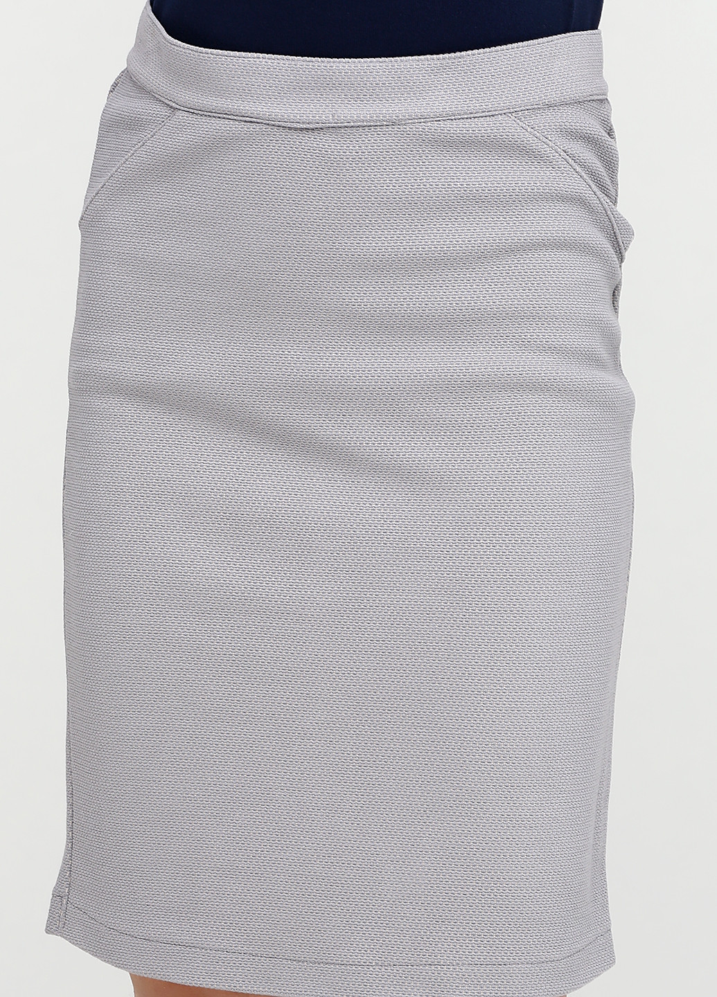 Серая кэжуал с геометрическим узором юбка Minus карандаш