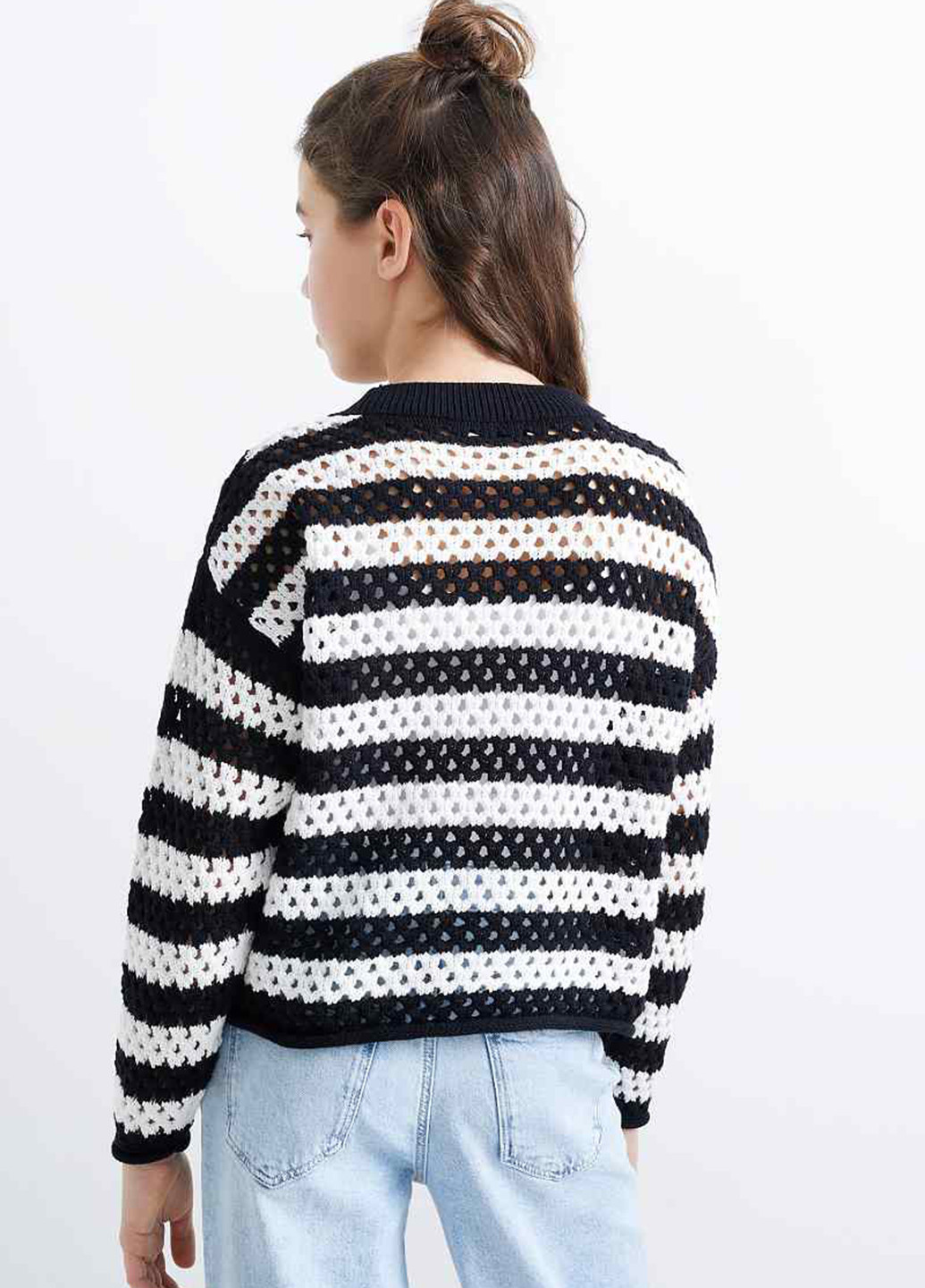 Черно-белый демисезонный джемпер джемпер C&A