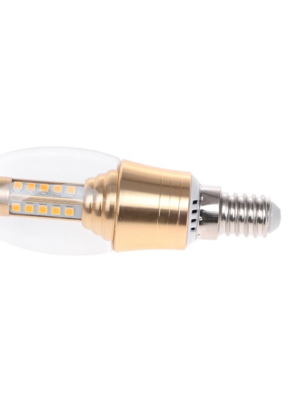 Лампа светодиодная E14 LED 5W 20 pcs WW C37-A SMD2835 (gold) Brille (253965104)