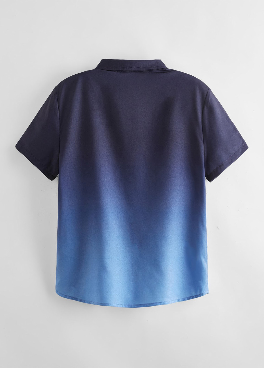 Синяя кэжуал рубашка с градиентным узором SHEIN