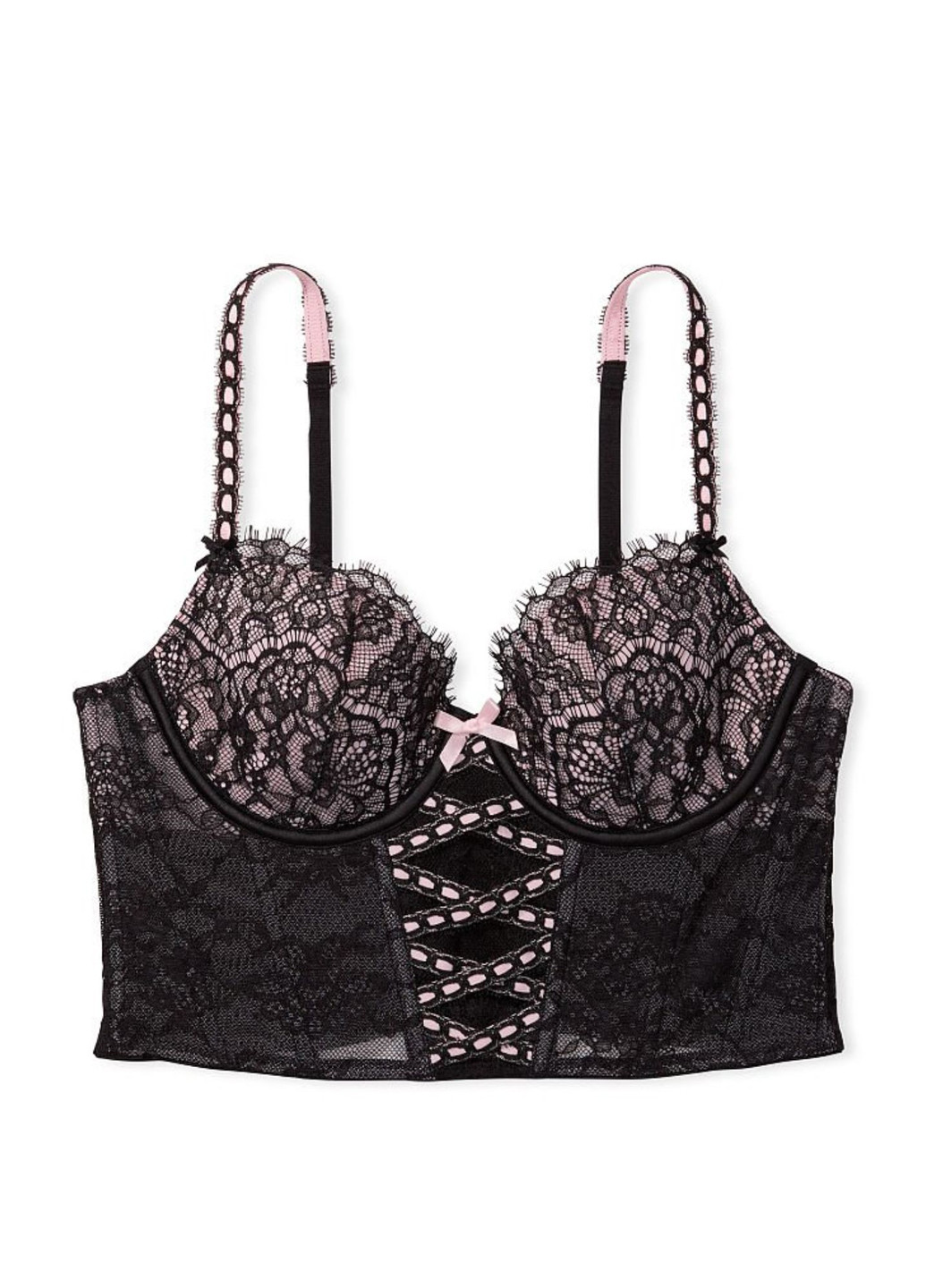 Черный демисезонный комплект (бюстгальтер, трусики) Victoria's Secret