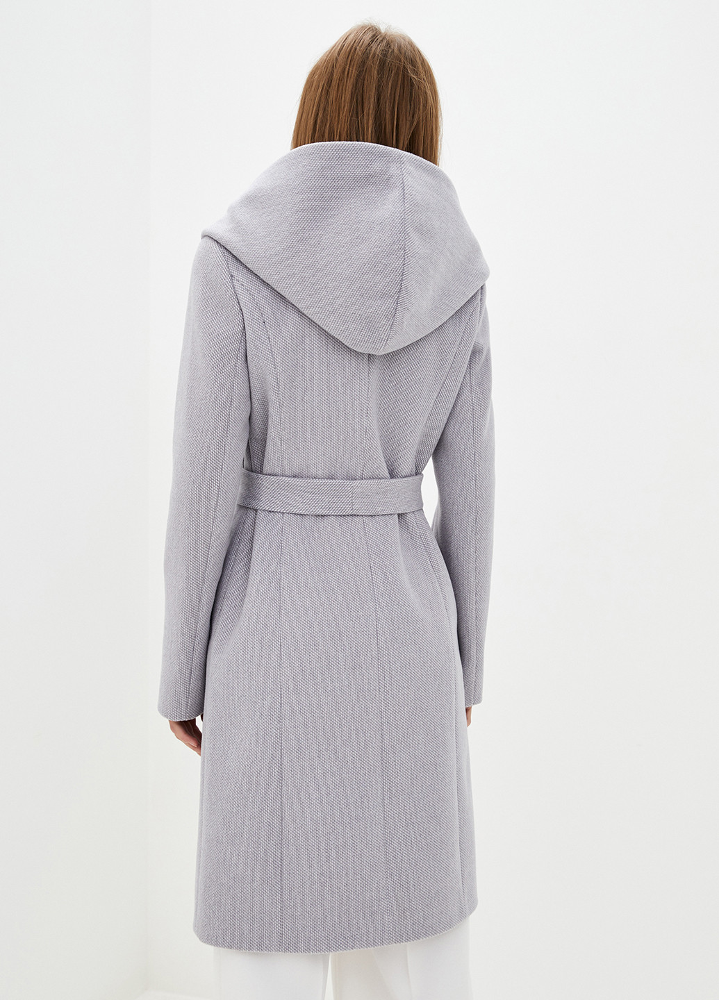 Світло-сіре демісезонне Пальто двобортне DANNA