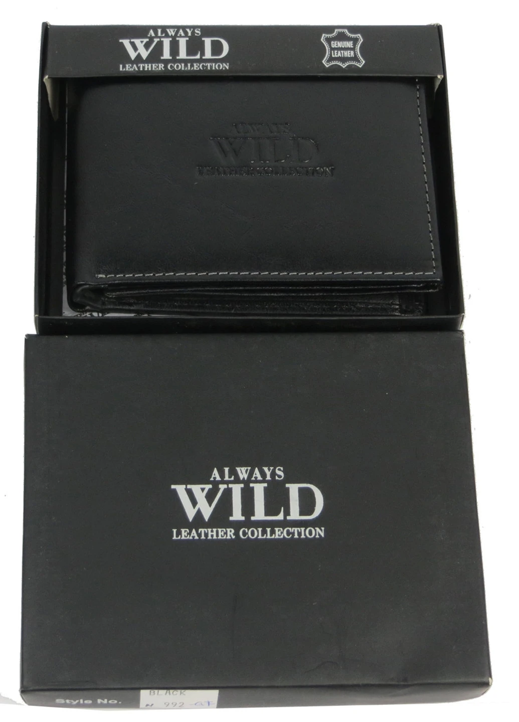 Чоловіче шкіряне портмоне 10х12х2,5 см Always Wild (252131977)