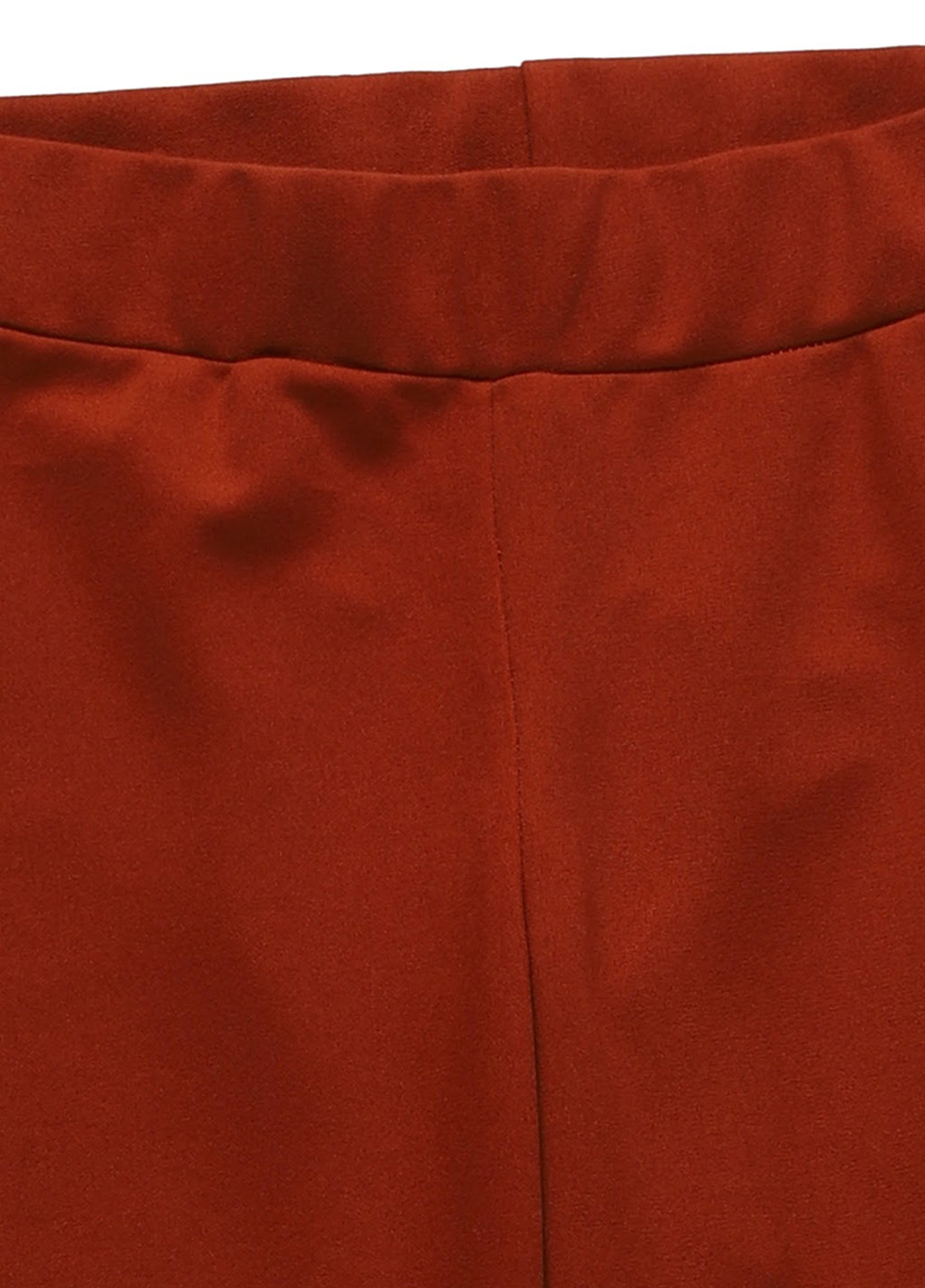 Терракотовые кэжуал летние клеш брюки D-Xel