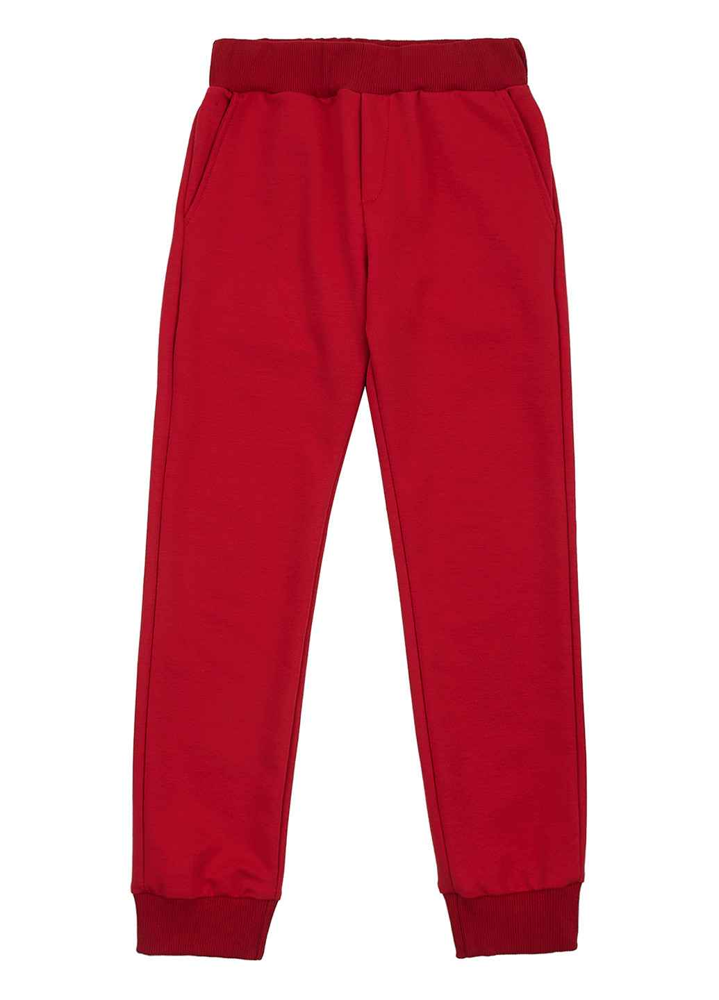 Красные спортивные демисезонные зауженные брюки Garnamama