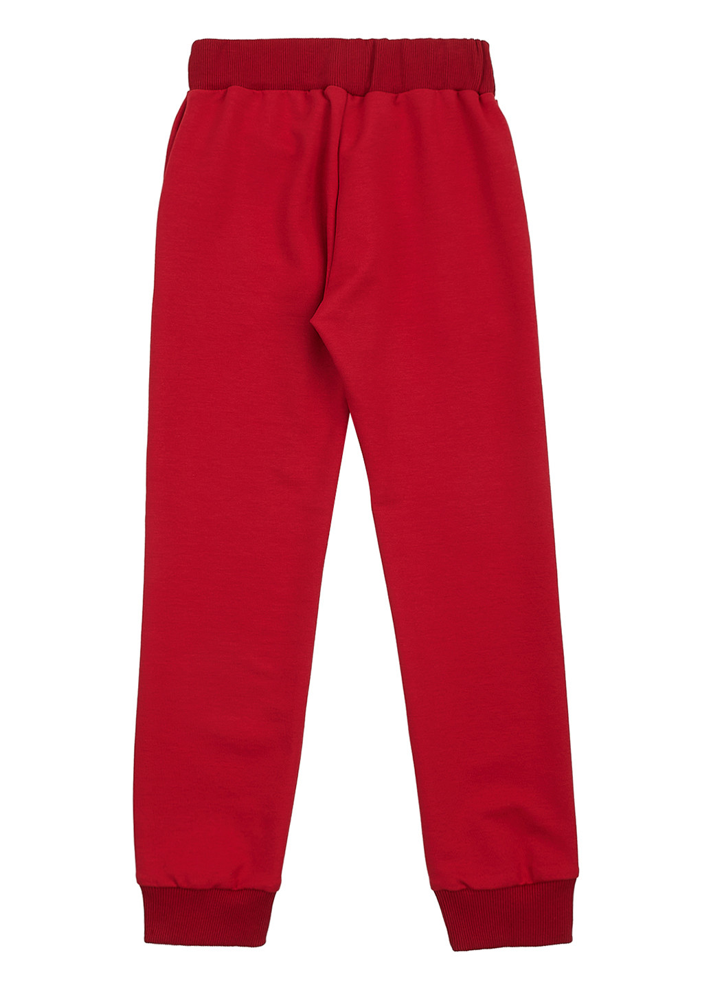 Красные спортивные демисезонные зауженные брюки Garnamama