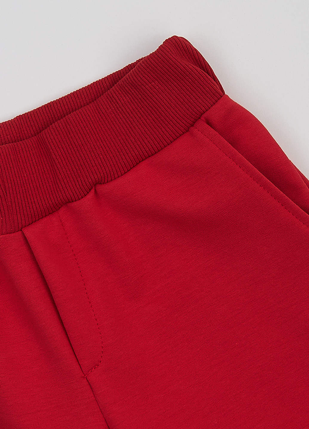 Красные спортивные демисезонные зауженные брюки Garnamama