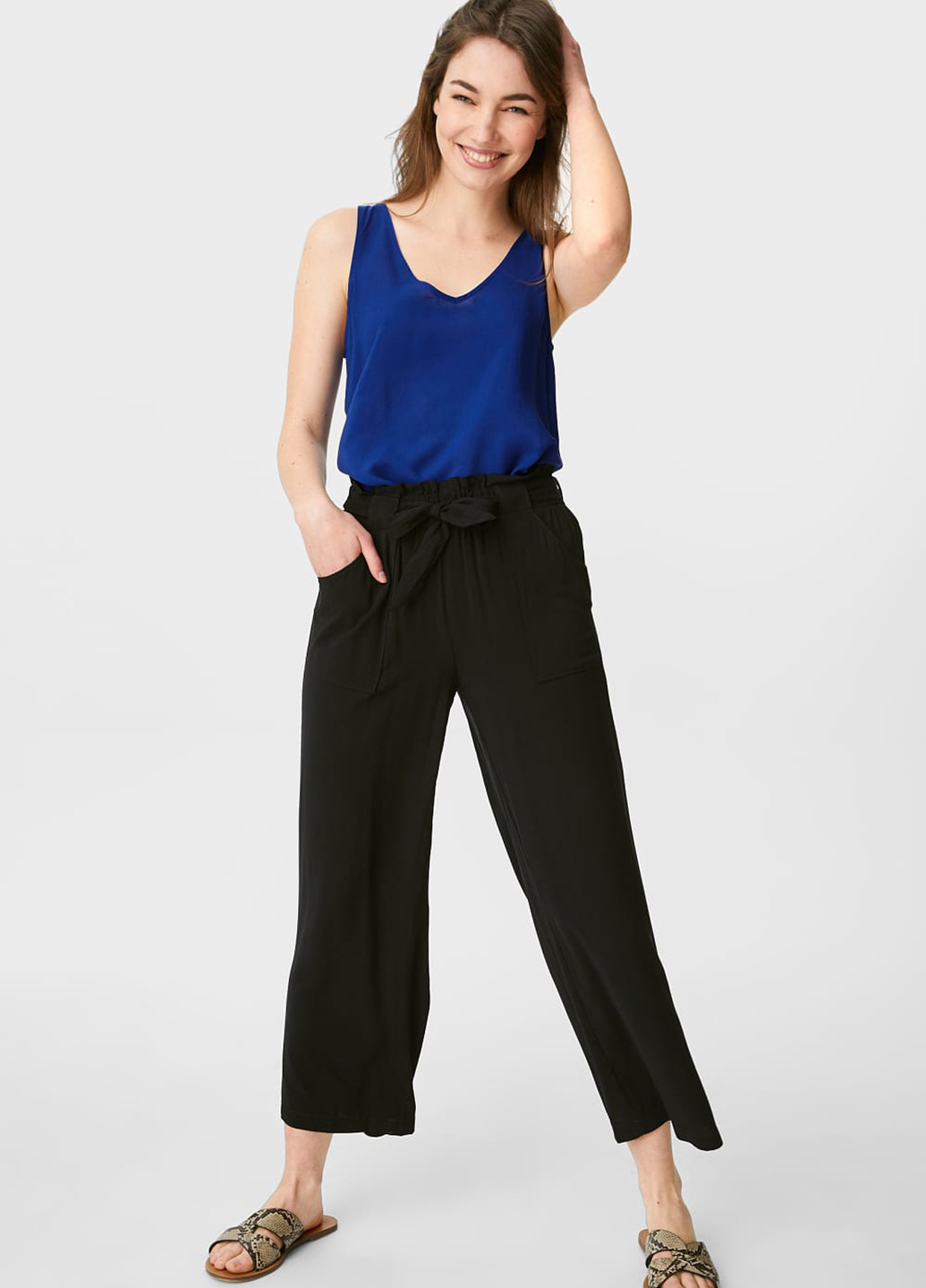 Синяя блуза C&A