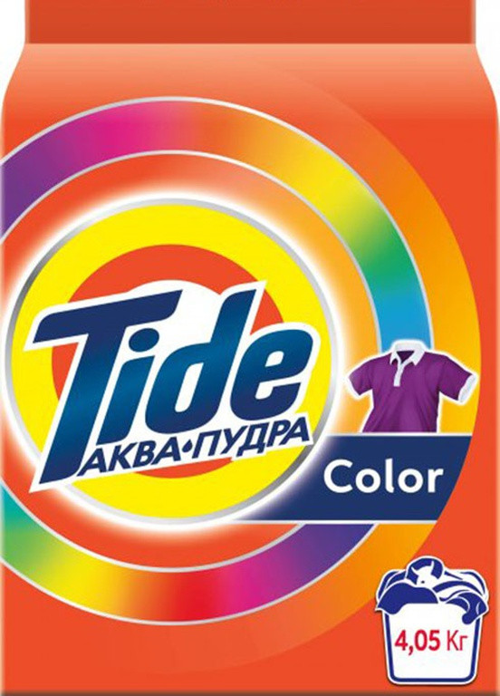 Пральний порошок Аква-Пудра Color 4.05 кг Tide (254085072)