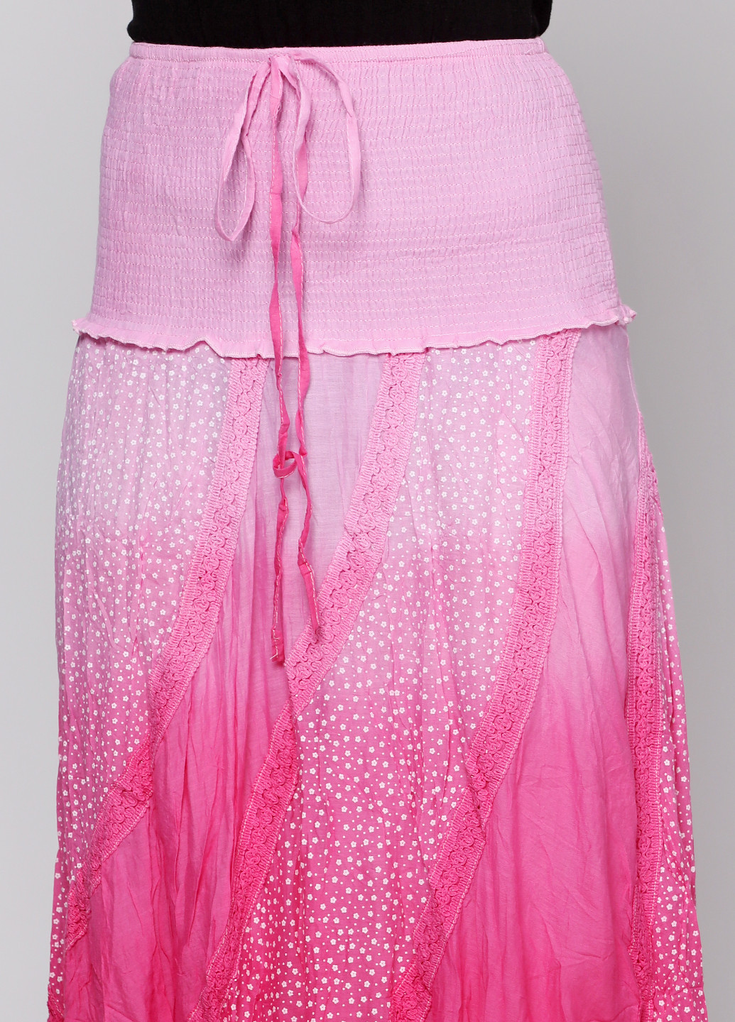 Розовая кэжуал юбка Xiaoji макси