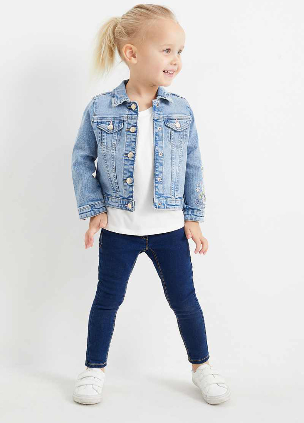 Комбинированные демисезонные джеггинсы (2 шт.) C&A