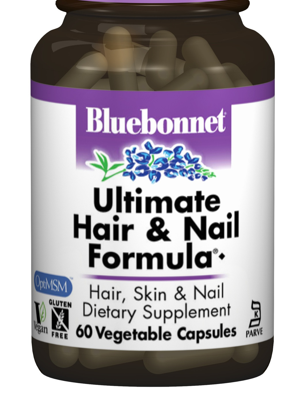 Остаточна Формула для Волос і нігтів,, 60 гелевих капсул Bluebonnet Nutrition (228293314)