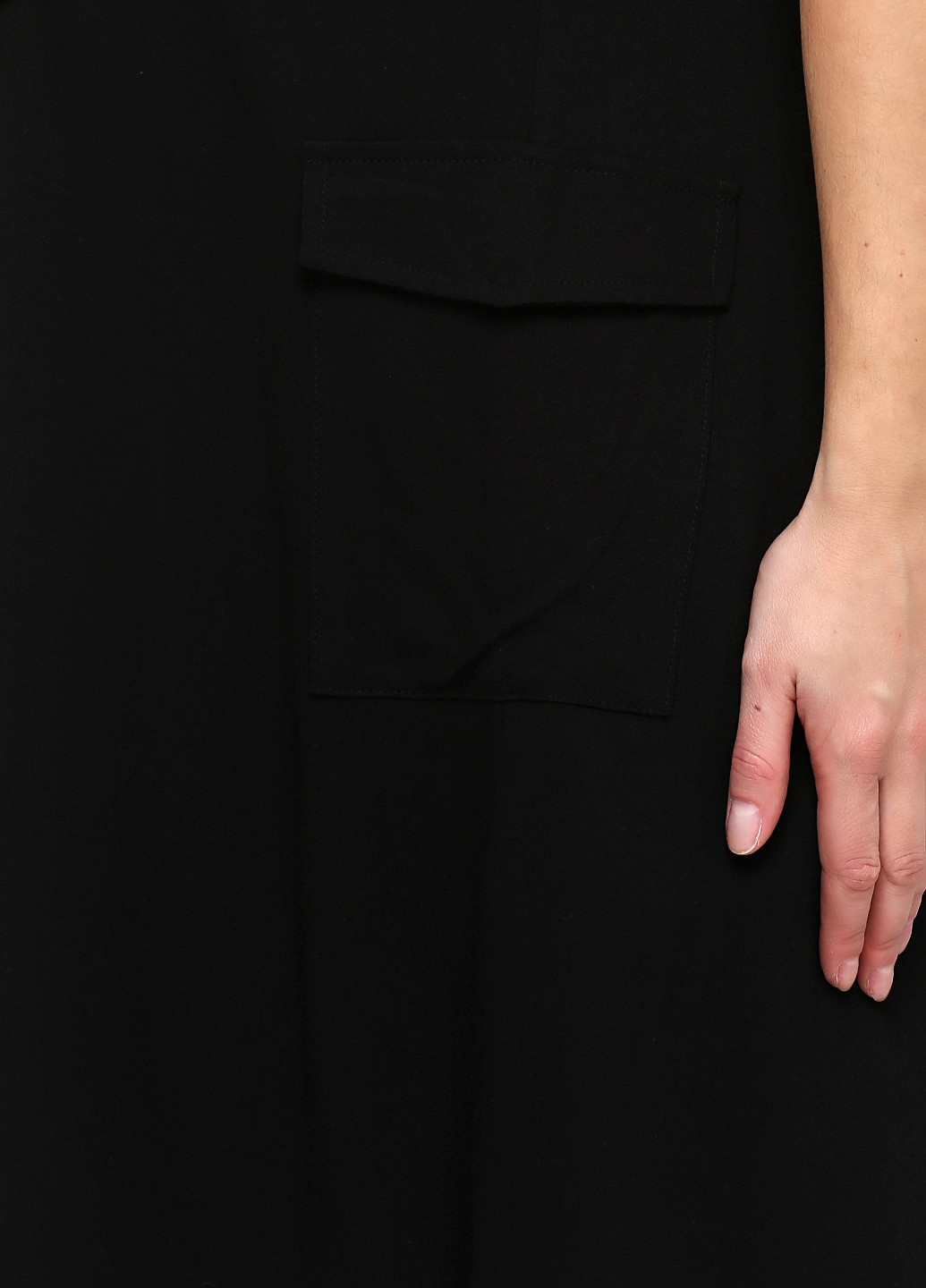 Чорна кежуал сукня сукня-футболка Pruva однотонна