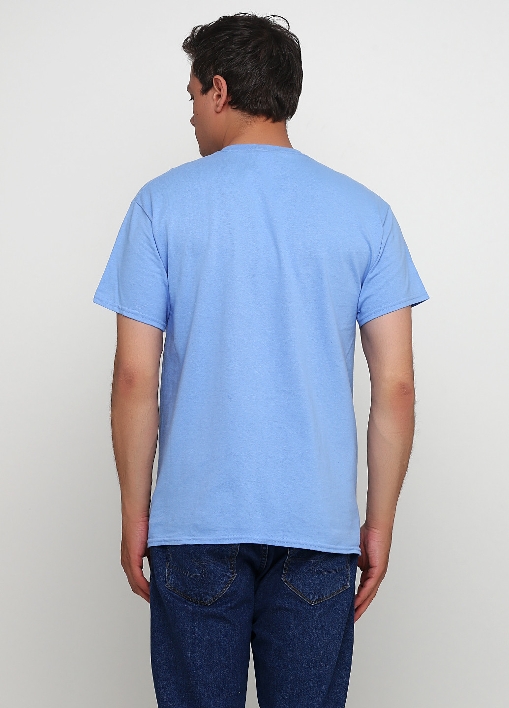 Голубая летняя футболка Blue 84