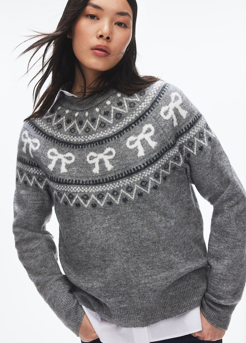 Сірий зимовий джемпер джемпер H&M