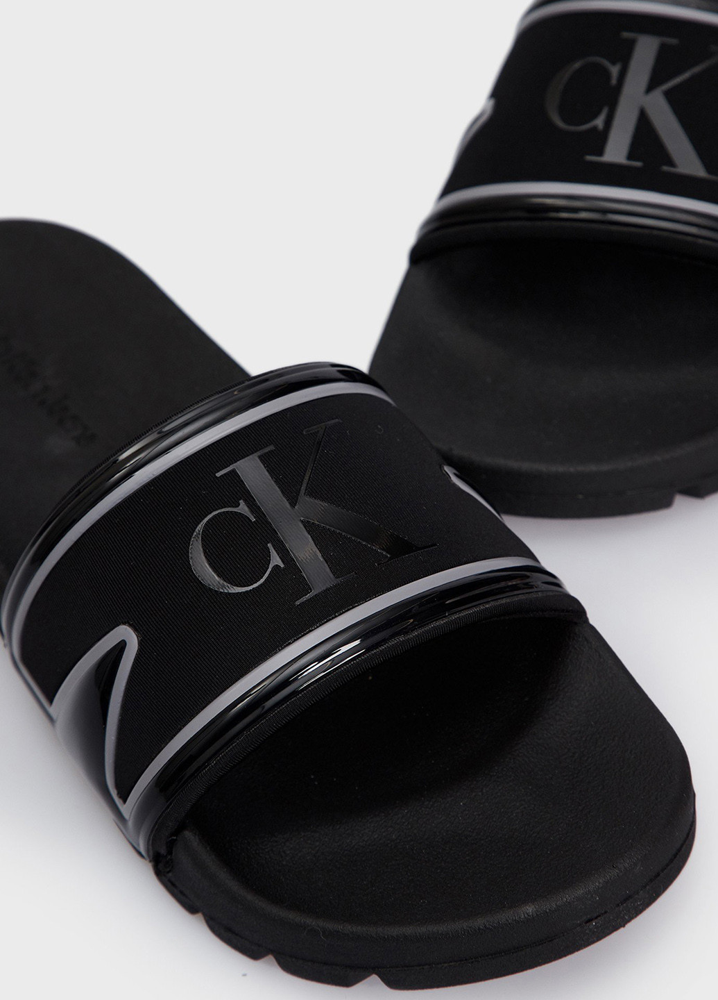 Черные кэжуал шлепанцы Calvin Klein Jeans