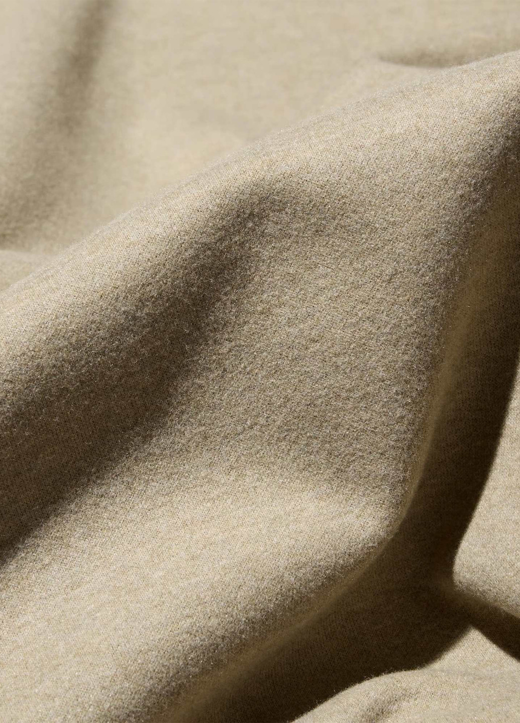 Бежевый свитшот Uniqlo меланж без декора (324631971)