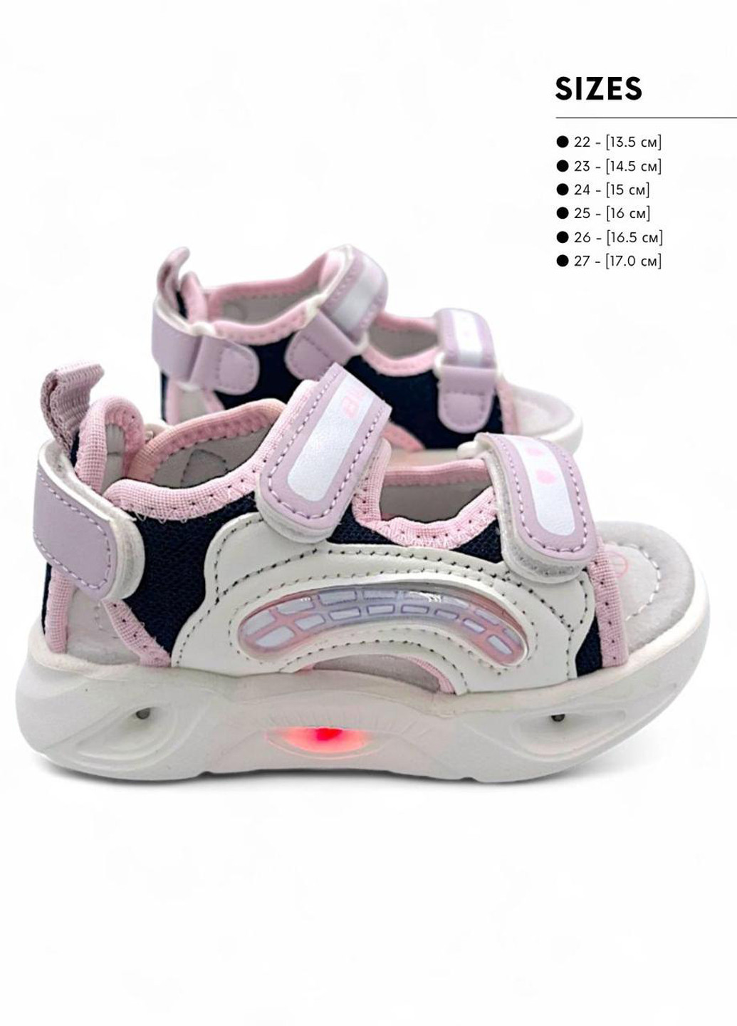 Светло-розовые кэжуал сандалии Tom.M на липучке