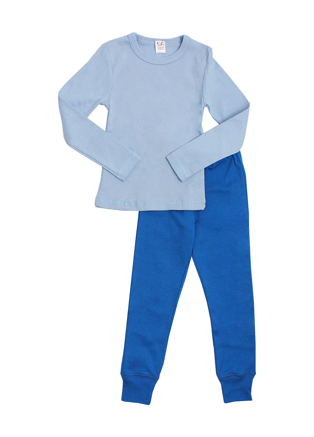 Голубой демисезонный комплект (лонгслив, брюки) Валери-Текс