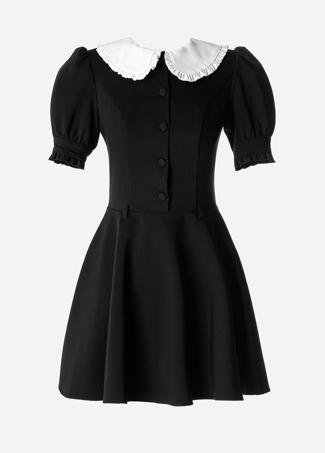 Чорна кежуал сукня кльош Gepur однотонна