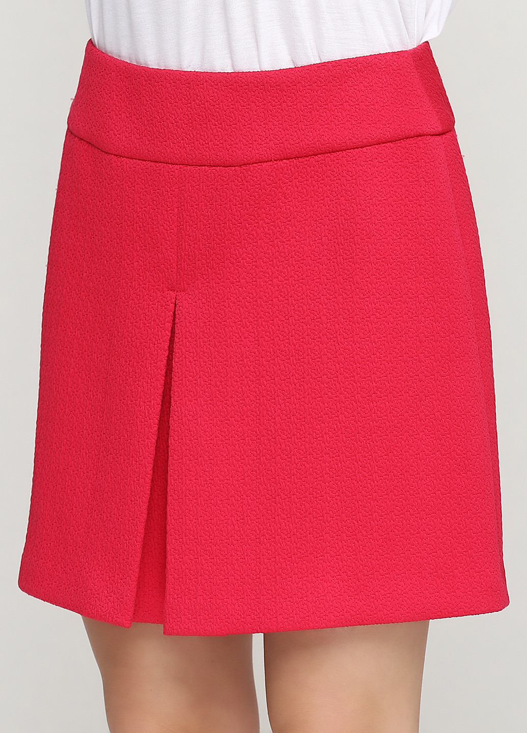 Розовая кэжуал однотонная юбка Warehouse а-силуэта (трапеция)