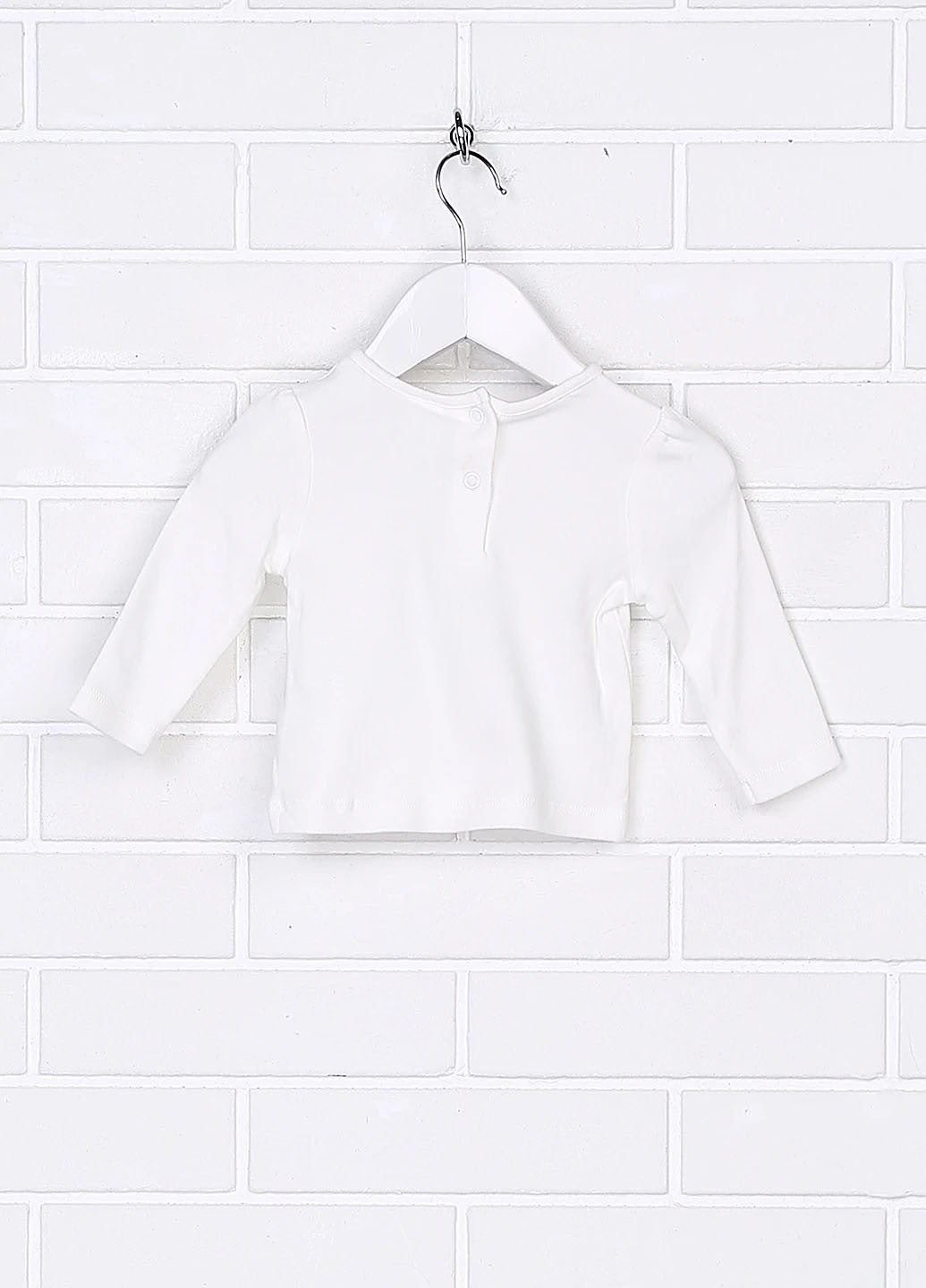 Молочный демисезонный кэжуал лонгслив C&A с рисунком