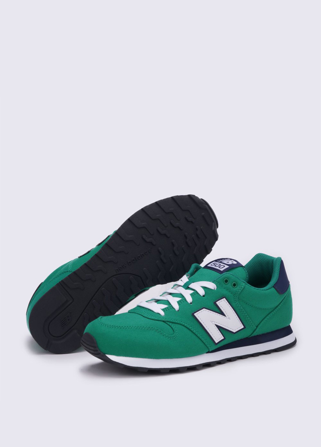 Зеленые всесезонные кроссовки New Balance 500 Сanvas