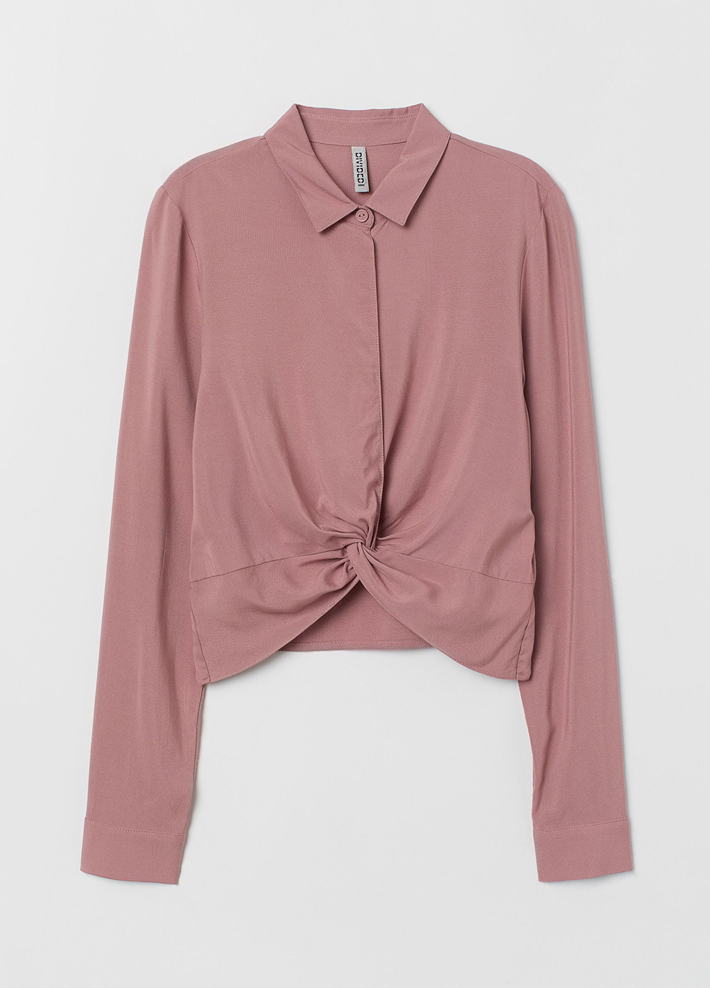 Темно-розовая демисезонная блуза H&M