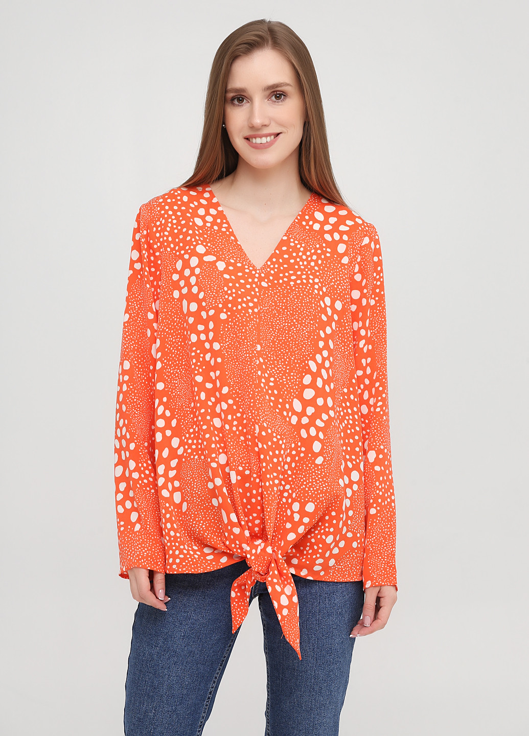Оранжевая демисезонная блуза Next